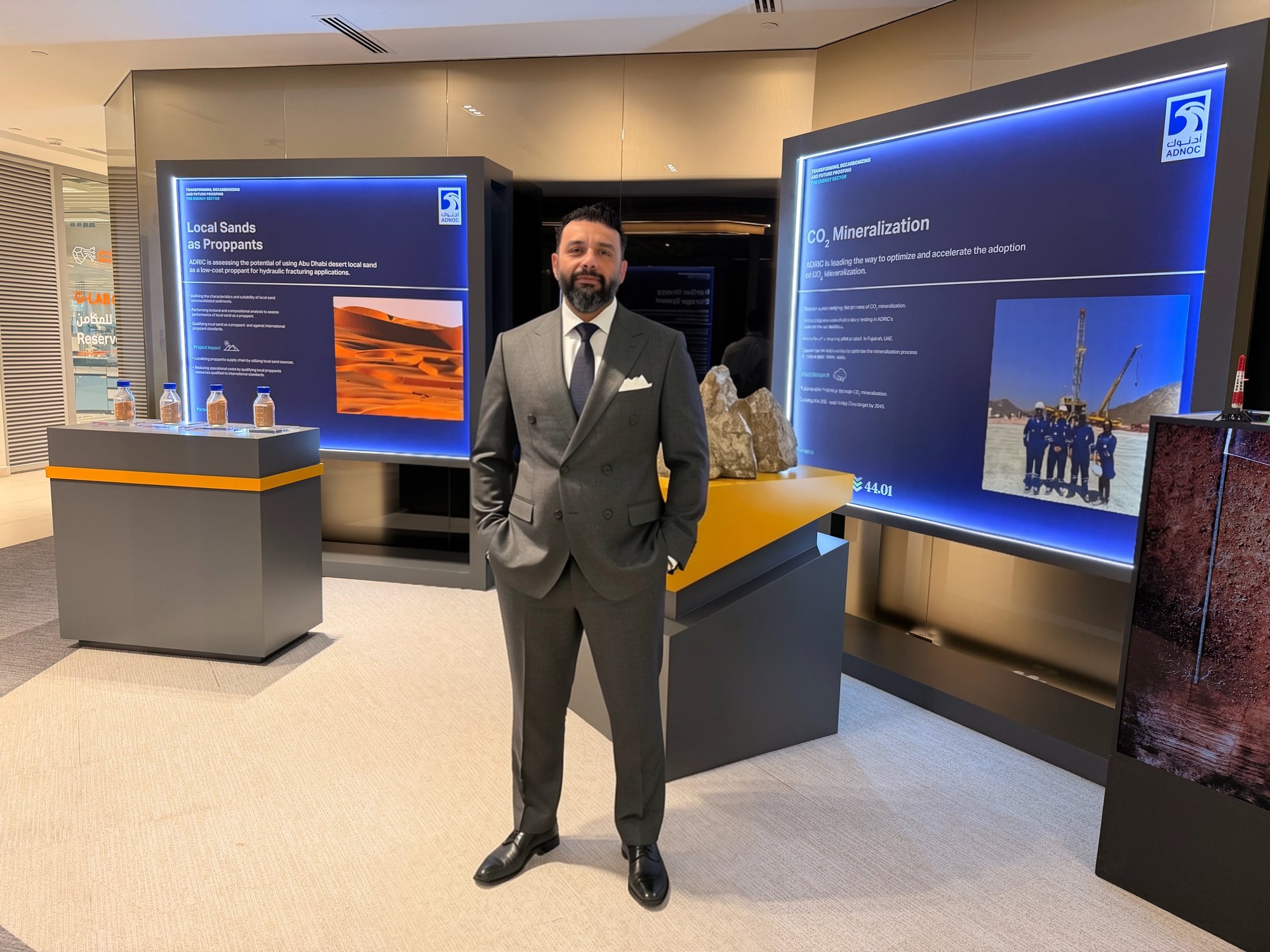 Mahmoud Elkady at an ADNOC energy innovation environment