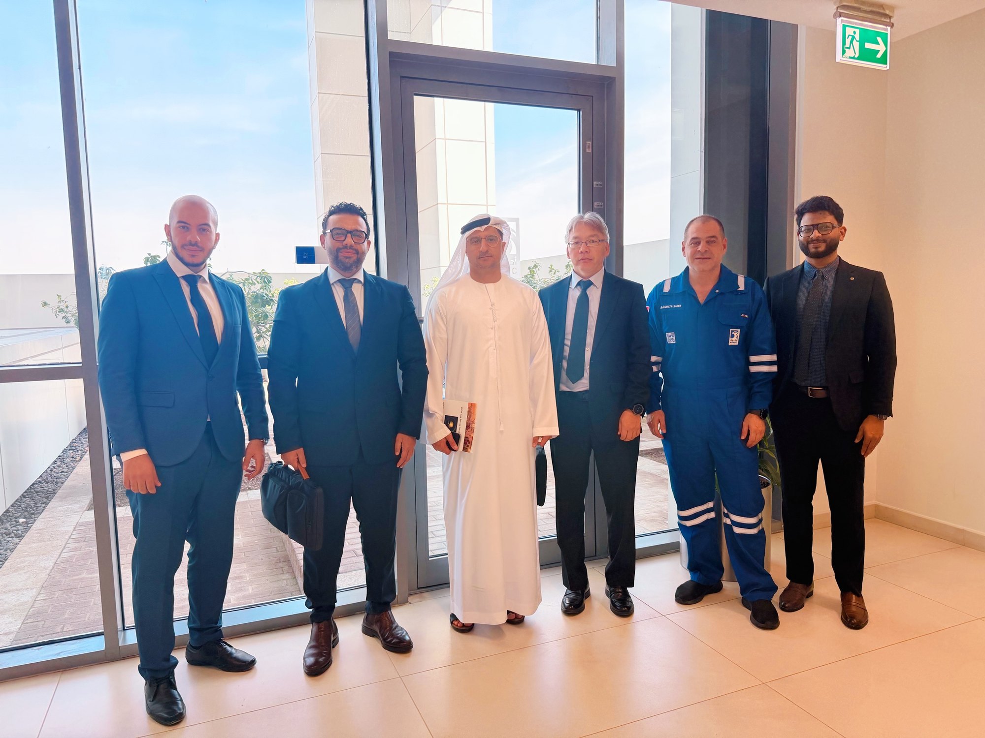Mahmoud Elkady with an international industrial delegation