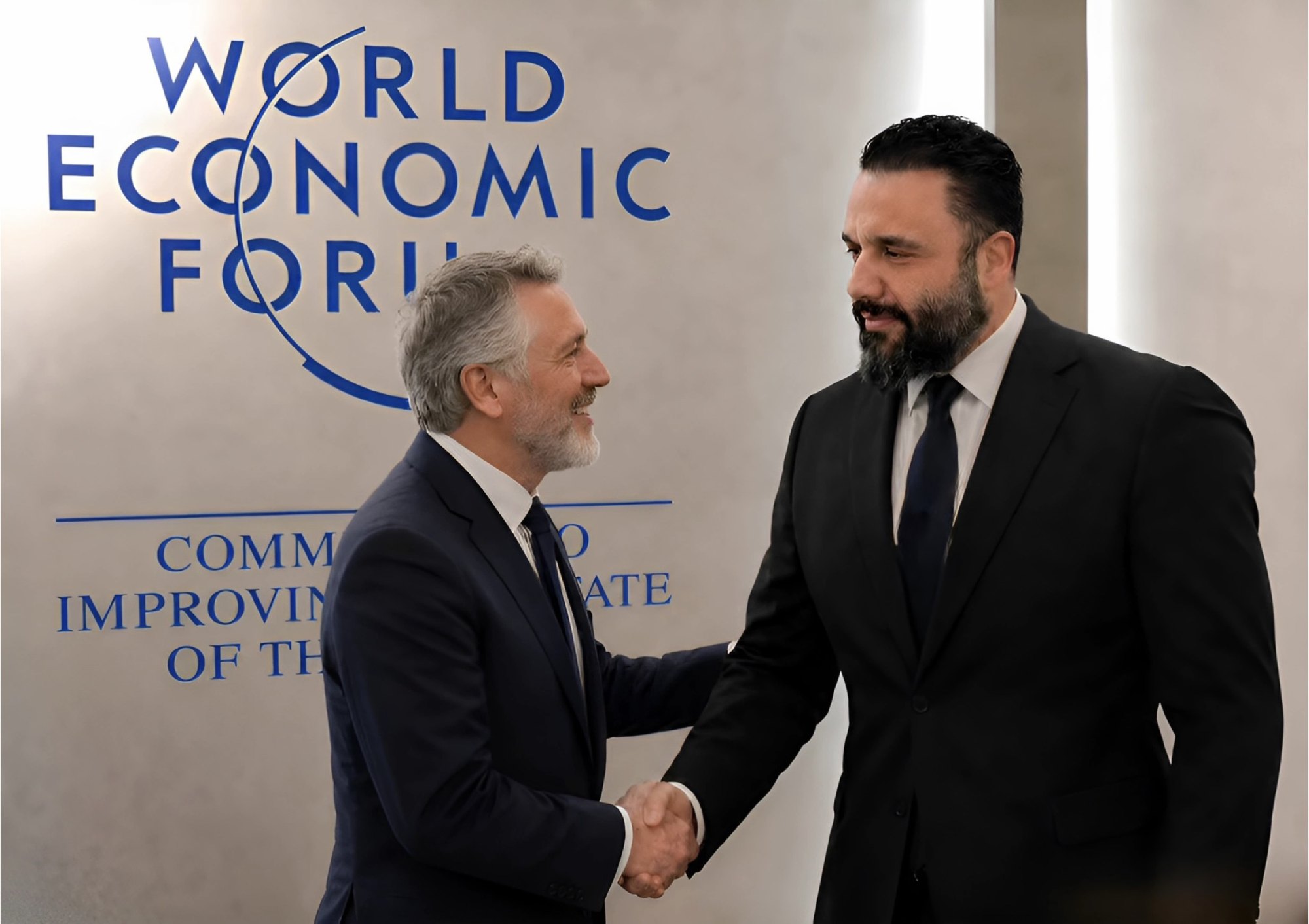 Mahmoud Elkady in an executive discussion at the World Economic Forum